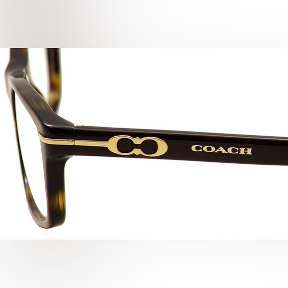 New Coach HC 6054 Women’s Eyeglass Frame In Dark Tortoise - Picture 5 of 6